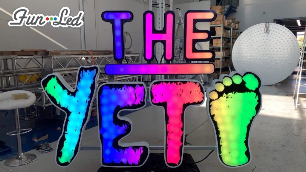 Channel Letters Sign - Yeti